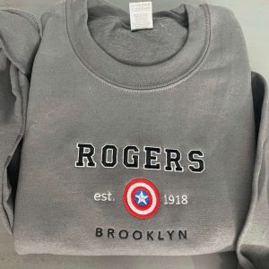 rogers 1918 embroidered sweatshirt avenger marvel embroidered sweatshirt rogers 1918 crewneck gift for crewnec rogers sweatshirt 1.jpeg