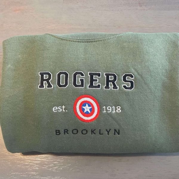 Rogers 1918 Embroidered Sweatshirt 2D Crewneck Sweatshirt Gift For Family