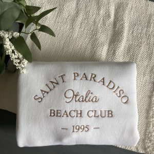 Saint Paradiso Beach Club Italy Embroidered…