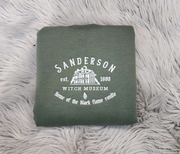 Sanderson Witch Museum Embroidered Sweatshirt 2D Crewneck Sweatshirt For Family