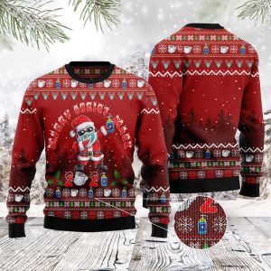 santa christmas santa dabbing 2021 ugly christmas sweater best gift for christmas noel malalan christmas signature 3.jpeg