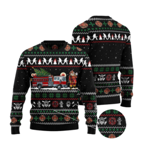 santa claus firefighter ugly christmas sweater for men women best gift for christmas 2023.png