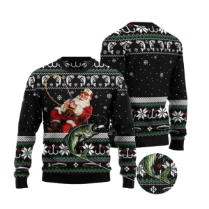 santa claus fishing ugly christmas sweater for men women gift for christmas .png