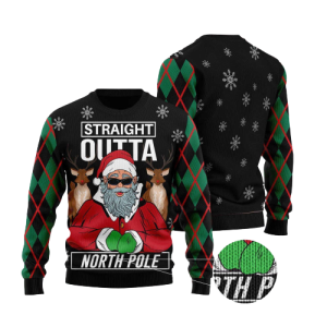 santa claus straight outta north pole ugly christmas sweater for men women .png