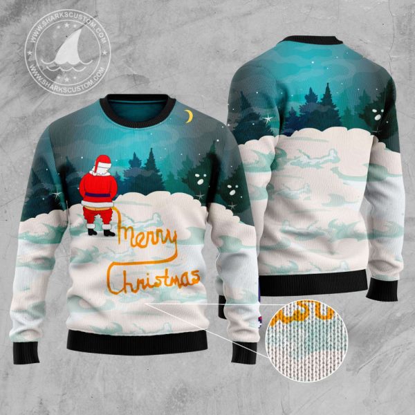 Santa Merry Christmas HT92408 Ugly Christmas Sweater – Noel Malalan