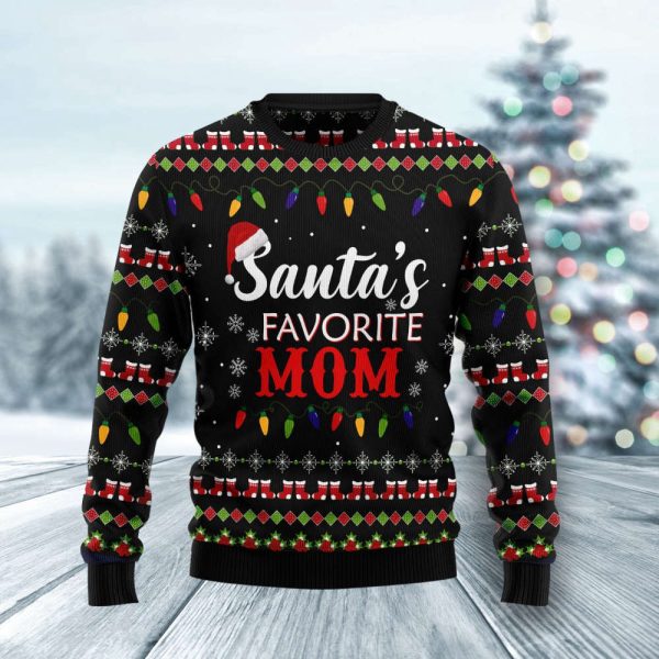 Santa’s Favorite Mom HZ102310 Ugly Christmas Sweater – Noel Malalan