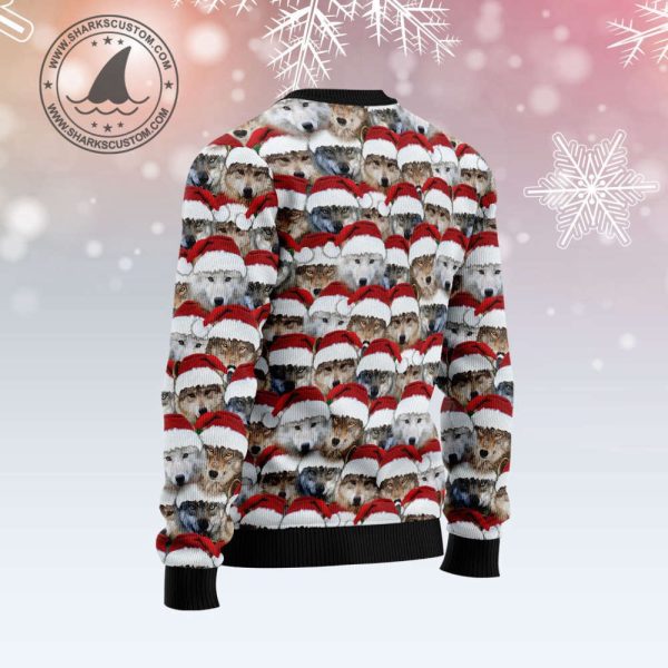 Santa Wolf G5115 Ugly Christmas Sweater – Gift with Noel Malalan