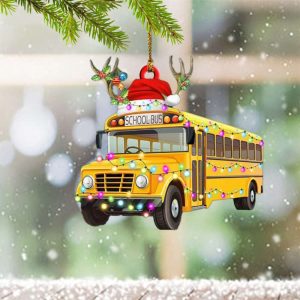 School Bus Ornament Bus Drivers Christmas…