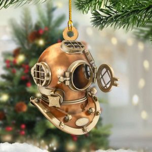 Scuba Diving Helmet Ornament Themed Christmas…
