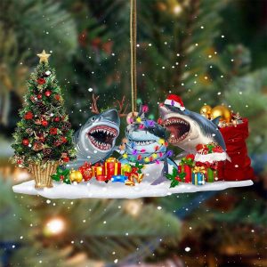 Shark Christmas Ornament Hanging Christmas Tree…