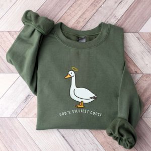 silly goose god s embroidered sweatshirt 2d crewneck sweatshirt for men and women sws3116.jpeg