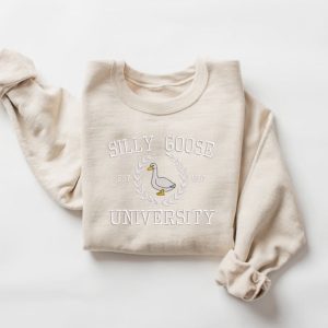 silly goose university embroidered sweatshirt 2d crewneck sweatshirt for men women sws2783 1.jpeg