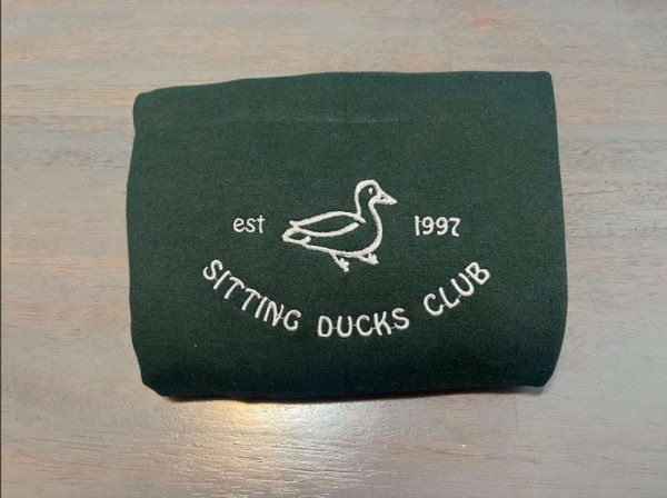 Sitting Ducks Embroidered Sweatshirts 2D Crewneck Sweatshirt Gift For Family