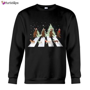 Sloth And Chihuahua Walking On Street Sweatshirt Funny Christmas Sweatshirts Holiday Gifts