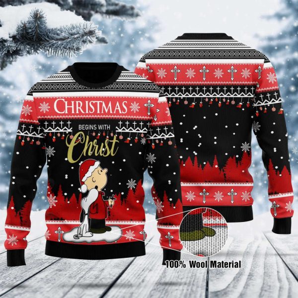 Snoopy And Charlie Brown Ugly Christmas Sweater, Gift For Christmas