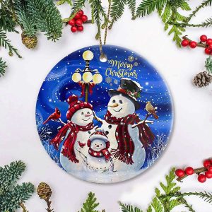 Snowman Christmas Tree Ornaments Merry Christmas…