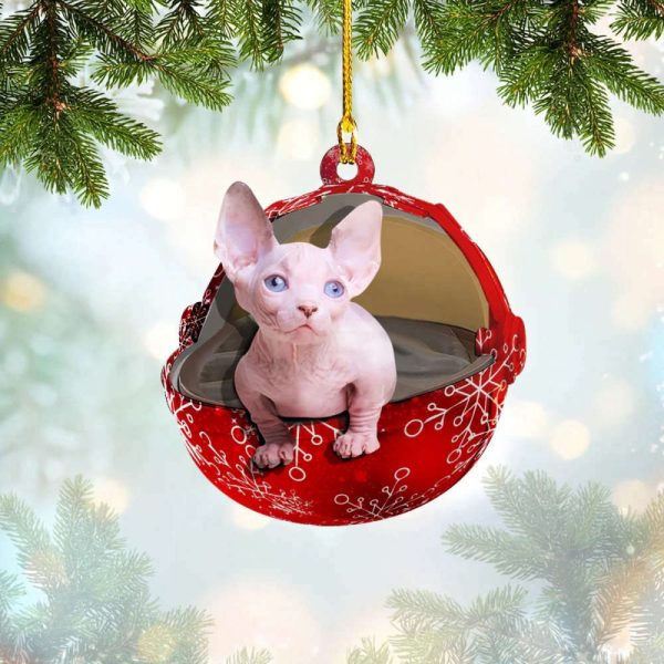 Sphynx Cat Ornament 2023 Sphynx Cat Christmas Ornament Decoration Gift Ideas