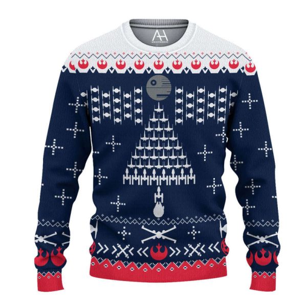 Star Wars Christmas Tree Ugly Christmas Sweater, Gift For Christmas