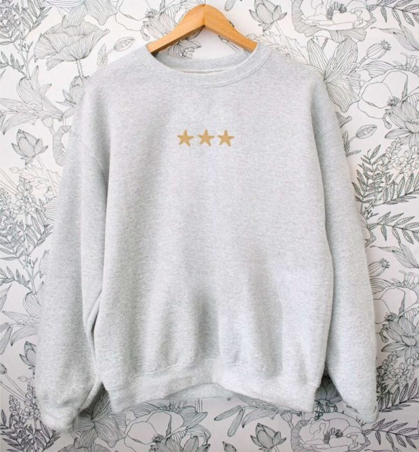 Starfish Embroidered Sweatshirt 2D Crewneck Sweatshirt  For Men And Women