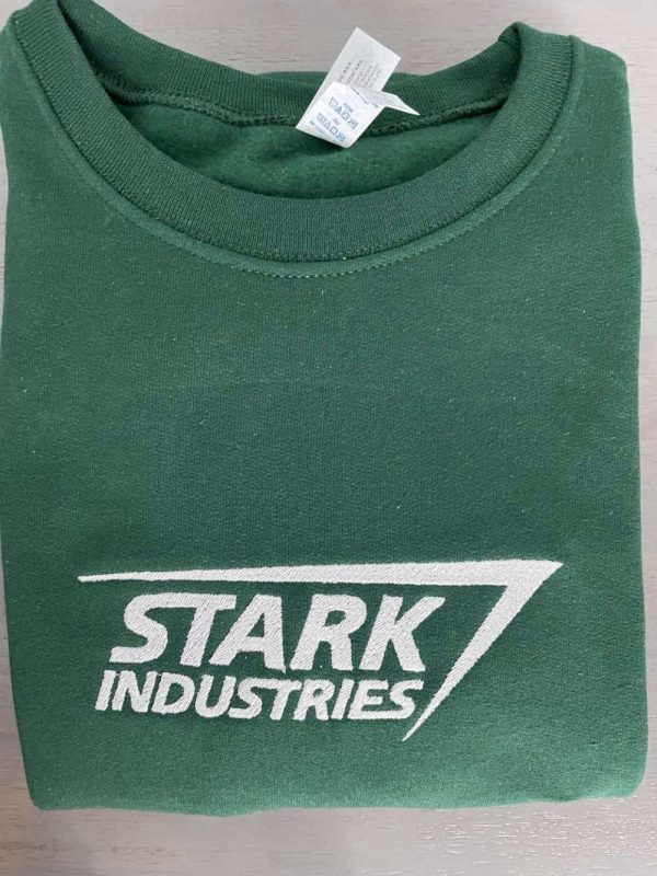 Stark Industries Embroidered Sweatshirt 2D Crewneck Sweatshirt Gift For Family