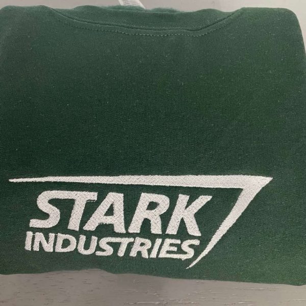 Stark Industries Embroidered Sweatshirt 2D Crewneck Sweatshirt Gift For Family