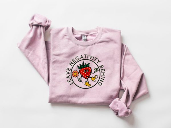 Strawberry Embroidered Sweatshirt 2D Crewneck Sweatshirt For Men And Women