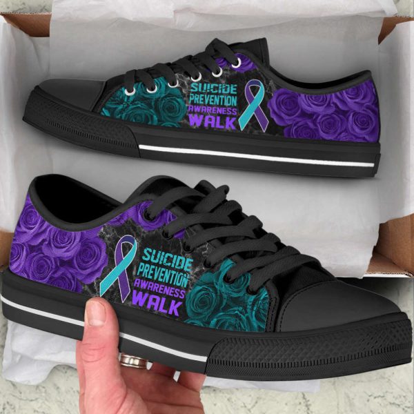 Suicide Prevention Shoes Awareness Walk Low Top Shoes Canvas Shoes