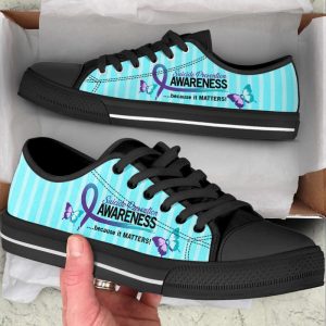suicide prevention shoes because it matters low top shoes canvas shoes best gift for men and women.jpeg