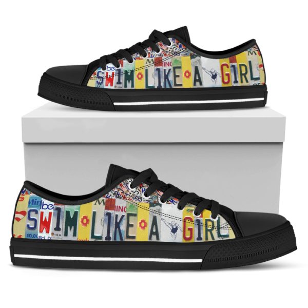 Get Ahead with Swim Like A Girl Canvas Shoes – Dive into Style!