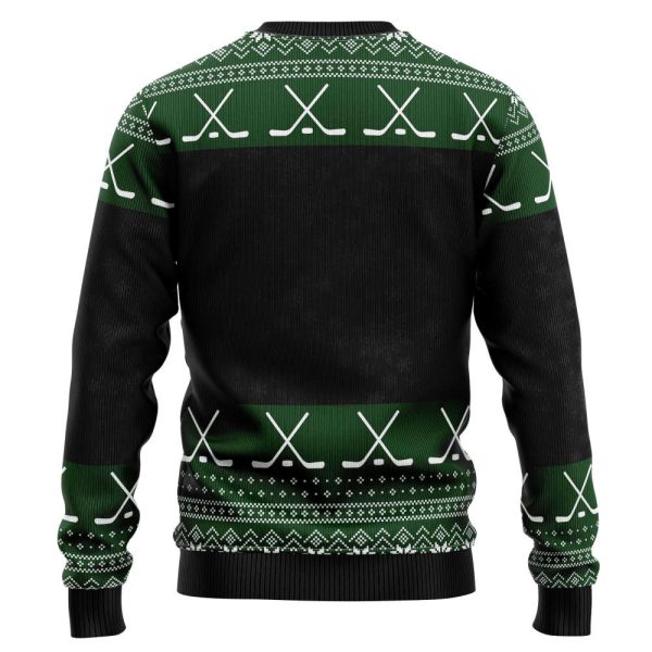 T259 Hockey Christmas Ugly Christmas Sweater – Noel Malalan Signature
