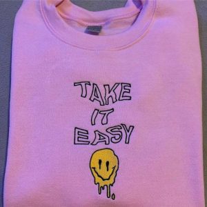 take it easy embroidered sweatshirt 2d crewneck sweatshirt for men and women sws3430 1.jpeg