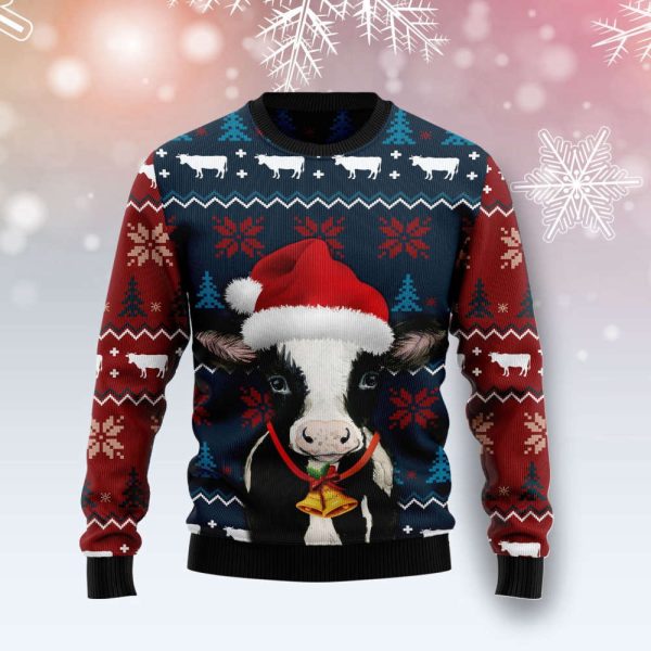 TG51021 Lovely Cow Ugly Christmas Sweater – Noel Malalan s Perfect Gift