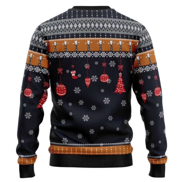 TG51022 Giraffe Love Ugly Christmas Sweater by Noel Malalan