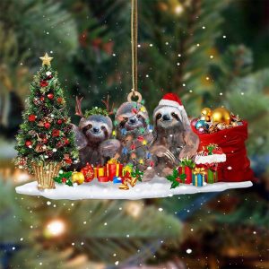 Three Sloths Christmas Ornament Animal Ornament…