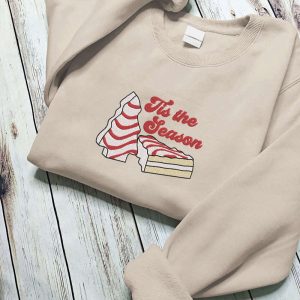 tis the season embroidered tis the season sweatshirt christmas sweatshirt christmas cake sweatshirt funny christmas sweatshirt 1.jpeg