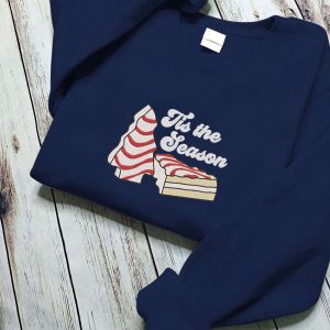 tis the season embroidered tis the season sweatshirt christmas sweatshirt christmas cake sweatshirt funny christmas sweatshirt 3.jpeg