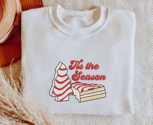 Tis The Season, Embroidered Tis the Season Sweatshirt, Gift For Christmas