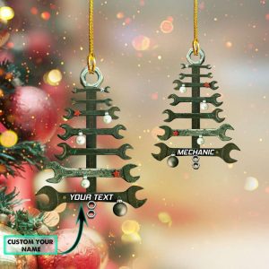 Custom Mechanic Shaped Ornament Christmas Tree…