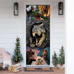 Dinosaur T-rex Door Cover: Transform Your…