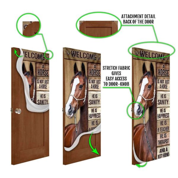 A Horse Is Not Just A Horse Door Cover Christmas Home Derco Gift