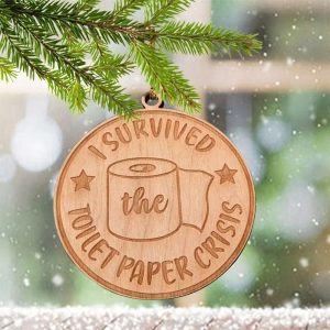 Toilet Paper Christmas Ornament We Survived…
