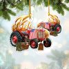 Tractor Christmas Ornament Tractor Ornaments For A Christmas Tree Gift For Farmer