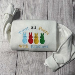 Treat Peeps with Kindness Embroidered Sweatshirt…