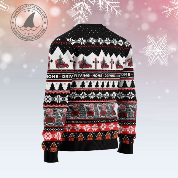 Truck Driving Home G5112 Ugly Christmas Sweater – Gift for Christmas