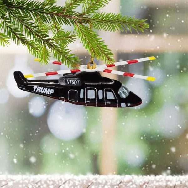 Trump Helicopter Ornament Donald Trump Xmas Christmas Tree Decorations