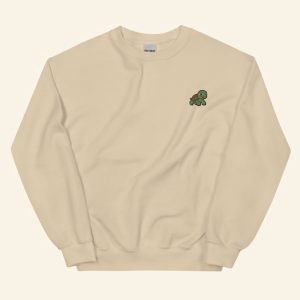 turtle embroidered sweatshirt 2d crewneck sweatshirt gift for family sws3902 1.jpeg