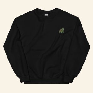 turtle embroidered sweatshirt 2d crewneck sweatshirt gift for family sws3902 3.jpeg