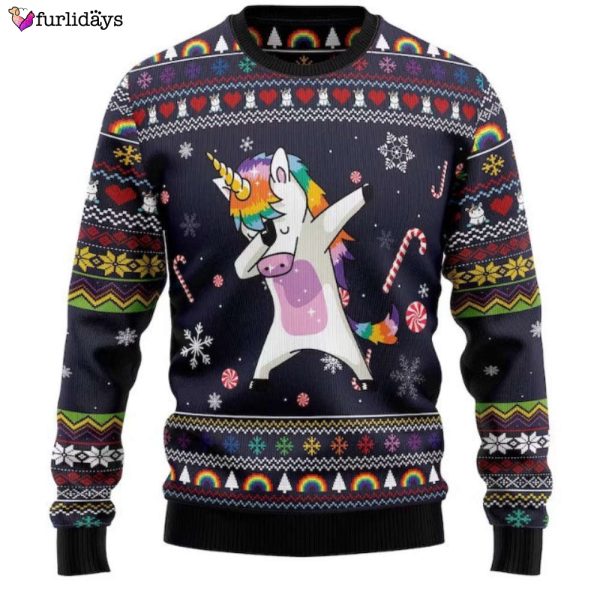 Unicorn Dab Ugly Christmas Sweater, Xmas Sweater, Christmas Gift Sweatshirt, Gift Man/ Women/Kid