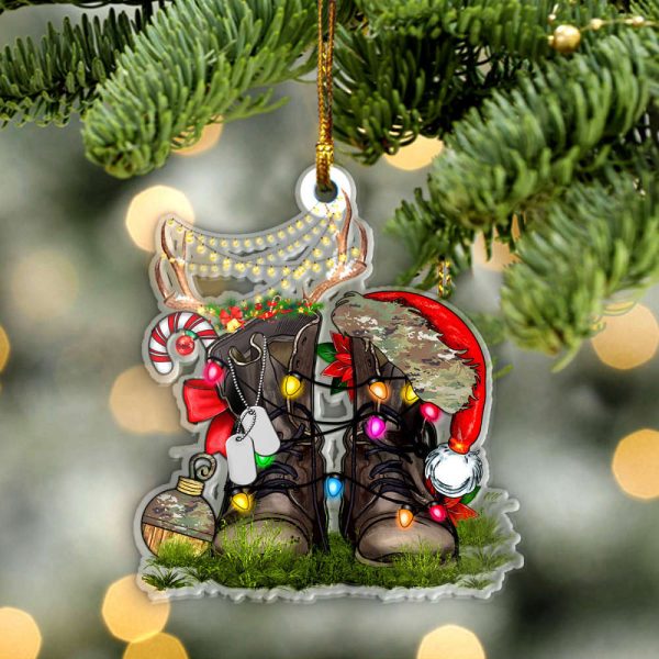 US Army Veteran Christmas Ornament For Christmas Decor Gift Idea 2023