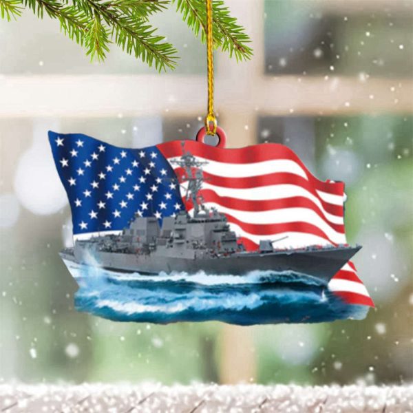 US Destroyer Christmas Ornament US Navy Christmas Ornaments Xmas Tree Decorations